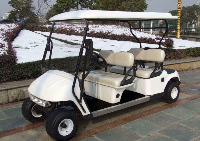 Carros de golf eléctricos potentes de la persona de la impulsión 4 de la rueda del color blanco 4 con la batería del troyano 48V